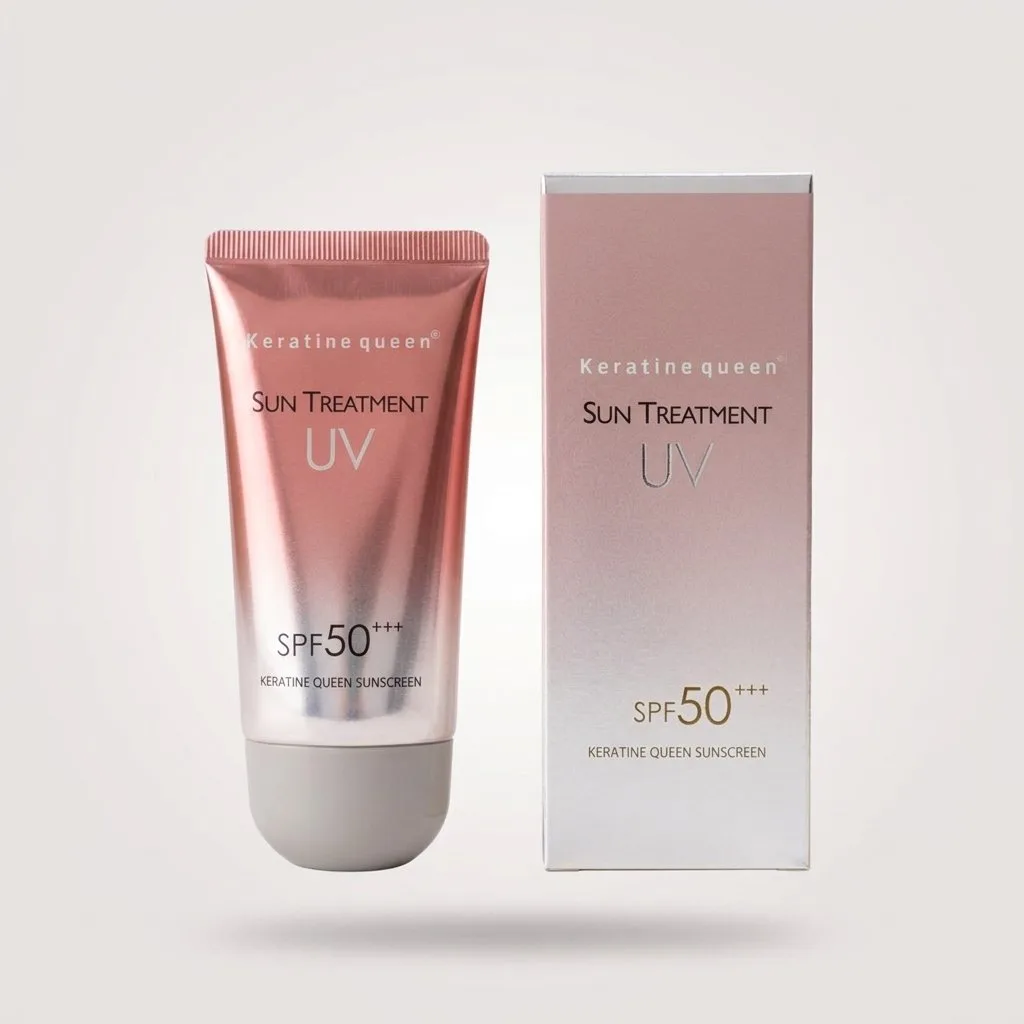 كيراتين كوين، واقي شمس ومعالج للبشرة صن تريتمينت UV SPF 50+++ لجميع أنواع البشرة